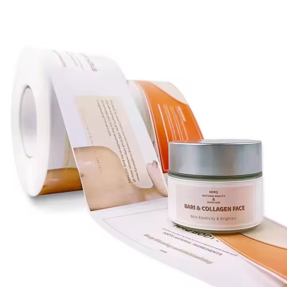 Luxury Skincare Jars - ملصقات فينيل فاخرة مخصصة | طباعة